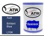 Preview: Audi, Brilliant Blue, LY5K: 500ml Lackdose, von ATW Autoteile West.